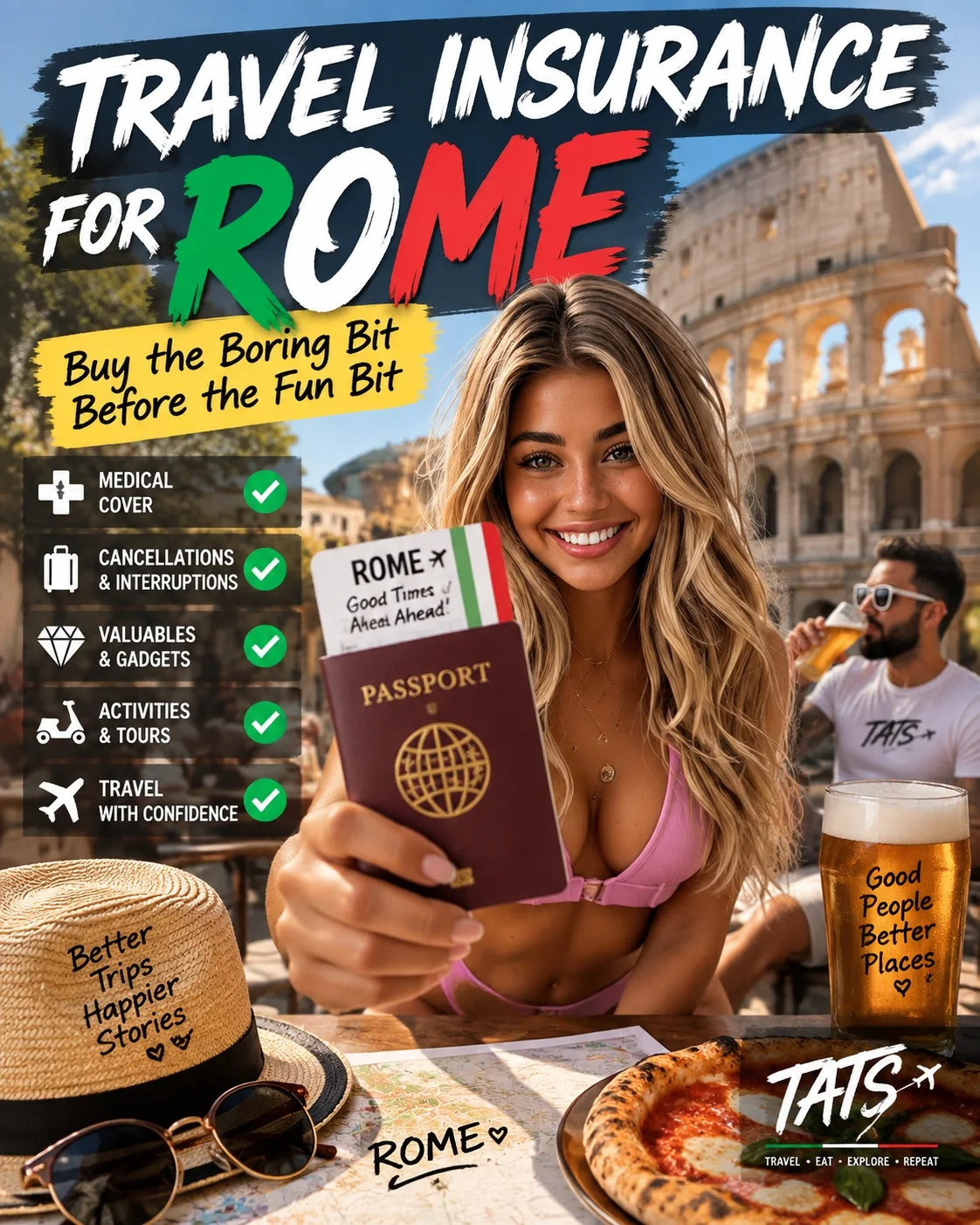 Travel insurance for Rome